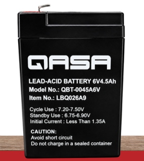 Qasa Lead-acid Battery QBT-0045A6V