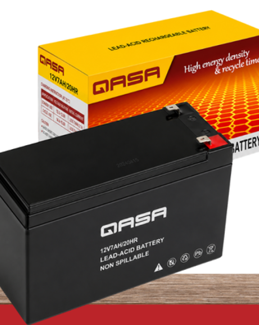 Qasa 12V 7Ah Lead-Acid Rechargeable Fan Battery | QBT-0070A 12V Qasa 12V 7Ah Lead-Acid Rechargeable Fan Battery | QBT-0070A 12V