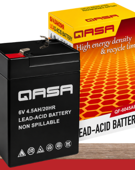 Qasa Lead-Acid Battery QBT-0045A6V Qasa Lead-Acid Battery QBT-0045A6V