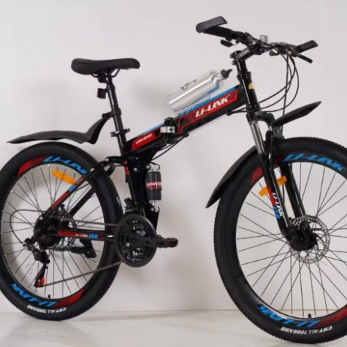 26-Inch Foldable Bicycle with Compact Folding Frame Design