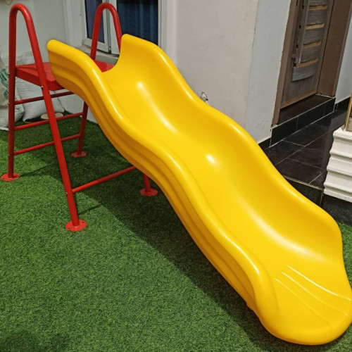 Children's wavy single playground slide for kids' outdoor play areas in Nigeria
