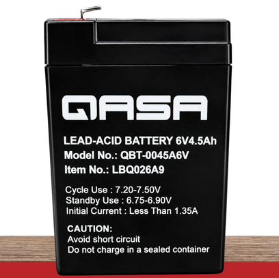 Qasa Lead-Acid Battery QBT-0045A6V Available Online at Tradezone.ng