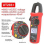 Ut203+ Digital Clamp Meter Multifunction Electrician Current Measurement With True Rms