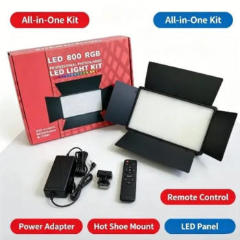 LED 800 RGB Professional Photo & Video LED Light Kit