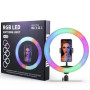 Rgb 14-Inch RGB,LED Ring Light Phone holder with Stand Flash Rainbow Color Selfie