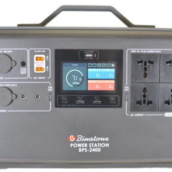 Binatone Portable Plug and Play Power Station Pro with Solar Charging Facility BPS-2400