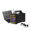 Qasa 4in1 Solar Power Portable+20Watts Solar Panel+LED Bulbs+FM Radio Mp3 Player Bluetooth Speaker SPP-007 4in1