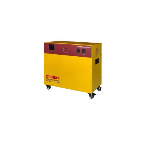 Qasa SPG-3000 solar power generator with 2500 watts output, efficient energy solution, lightweight, durable, eco-friendly design