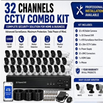 32 Channels CCTV Combo Kit