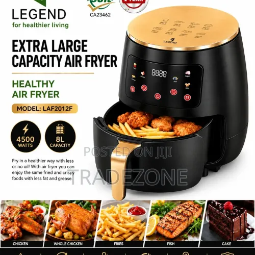 Legend 8-litre electric air fryer model LAF2012F for convenient home cooking