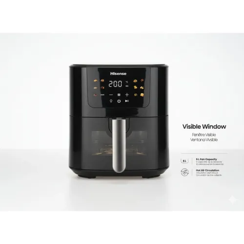 Hisense 5L Digital Air Fryer with Visible Window Available Online at Tradezone.ng