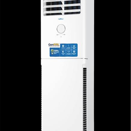Haier Thermocool 2Hp Genpal Inverter Floor Standing Air Conditioner HPC-18CIXM with energy-saving cooling, smart inverter, and silent performance