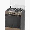 Midea 60x60 Freestanding Gas Cooker 6060-4G057-WD | Wooden Finish