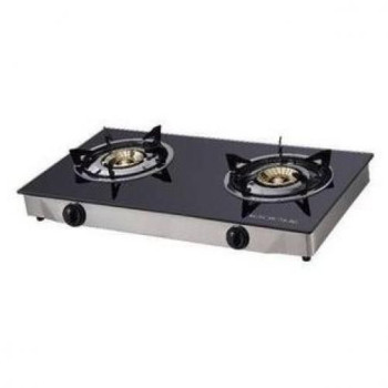 THICK TABLE Glass Top Gas Cooker - Dgc-2bg Infrared