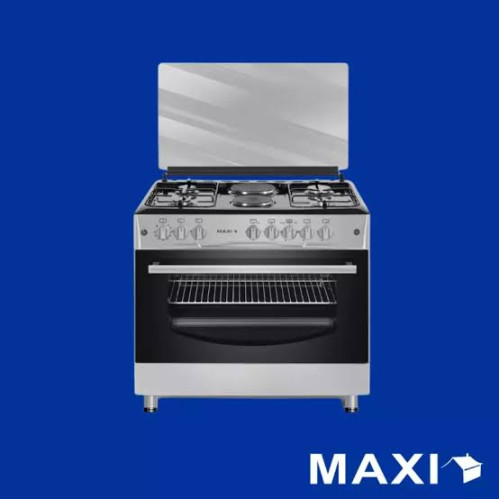 Maxi 60x90cm 4 Gas + 2 Electric Gas Cooker MAXIST90MG6Y029 Available Online at Tradezone.ng