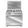 Maxi Style 60×90cm (4 Gas + 2 Electric) Inox Gas Cooker | MAXI STYLE 60×90 (4+2) INOX