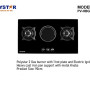 Polystar 2 Gas Burners & 1 Hot Plate Hob | PV-HBG3801