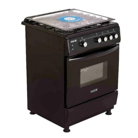 Scanfrost 60x60 gas cooker with oven and grill ignition CK6400B features 4 burners, spacious oven, and durable stainless steel design