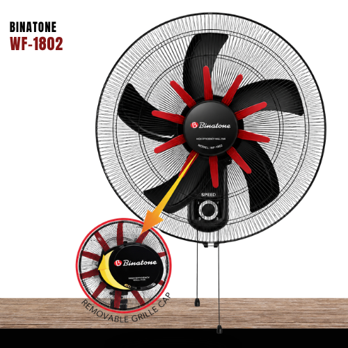 Binatone High Efficiency Wall Fan WF-1802 Available Online at Tradezone.ng
