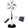 Duravolt 3in1 Rechargeable FAN Drf3916A, With Solar Panel & LED Bulbs