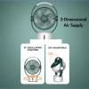Lontor 9 Inch Rechargeable Mini Fan CTL-MF018-9 Available Online in Nigeria at Tradezone.ng