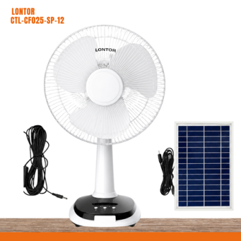 Lontor Solar Rechargeable Fan  CTL-CF025-SP-12