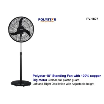 Polystar 18 Inch Standing Fan with Copper Coil | PV-1827