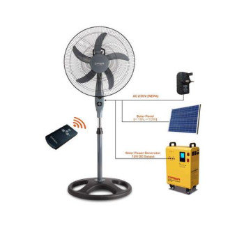 Qasa 18 Inches AC/DC Standing Fan + Remote (Non Rechargeable) QSF-18R