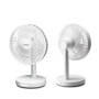 Qasa 7 inches Rechargeable FAN white TABLE TYPE Lithium battery QRF-2827 Lithium H341