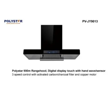Polystar 90×60cm Digital Range Hood With Hand Wave Sensor | PV-JY9013