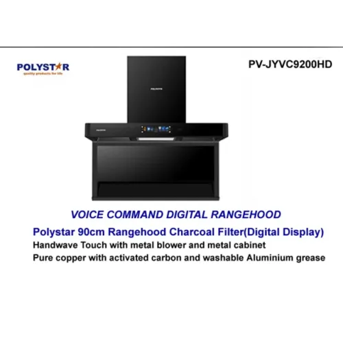 Polystar PV-JYVC9200HD 90×60cm Smart Digital Range Hood