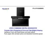 Polystar 90×60cm Smart Digital Range Hood With Voice Activation | PV-JYVC9200HD