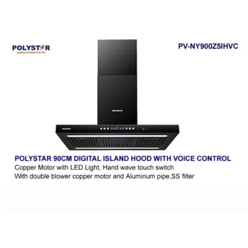 Polystar PV-NY900Z5IHVC 90cm Digital Island Hood