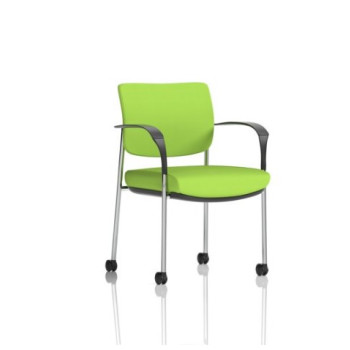 Brunswick Deluxe With Arms Chrome Frame With Castors