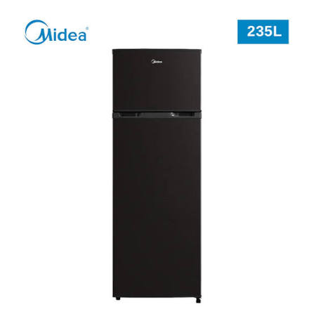 Midea MDRT333FGF28 235L Top Mount Double Door Refrigerator Jazz Black