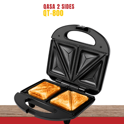 Qasa 2 Sides Toaster and Sandwich Maker QT-800 Available Online at Tradezone.ng