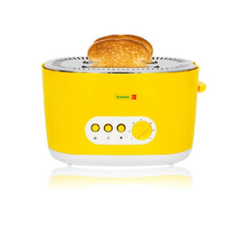 Scanfrost 2 Slice Yellow Popup Toaster SFKAT2001
