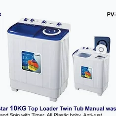Polystar 10KG Twin Tub Manual Washing Machine