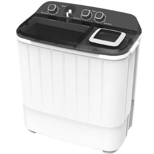 Qasa 7.6KG Semi Automatic Washing Machine QTT-112Q2 with dual tub design, strong motor, durable plastic body, and efficient spin drying performance