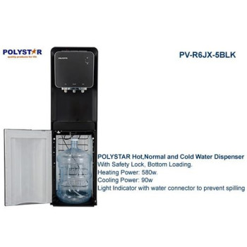 Polystar 3 Taps Bottom Loader Water Dispenser | PV-R6JX-5BLK