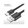 USB to Type-C Fast Charging Cord Black