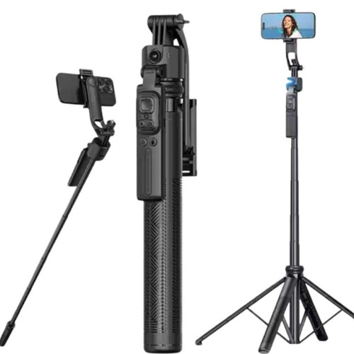 Q16 smart tracking 1.8 metre selfie stick tripod without light for smartphone video recording