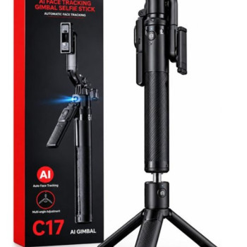 C17 AI Face Tracking Quadrupod Gimbal Tripod Without Light