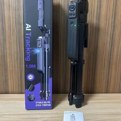 C19 6.2-foot auto face tracking AI selfie tripod for smartphone video recording