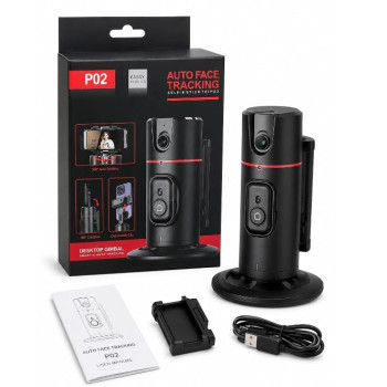 P02 Auto Face Tracking Selfie Stick Desktop Gimbal Tripod