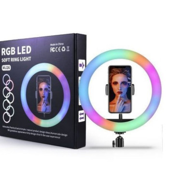 10 Inch RGB Fill Light Self Photo Beauty Colorful Ring Lamp