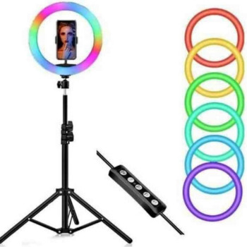 13 Inches LED Photographic Ring Light With RGB Modes