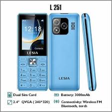 Lesia L251 2.4-Inch Dual SIM 3000mAh Feature Phone