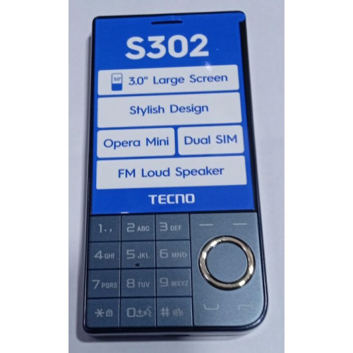 Tecno S302 Dual SIM Feature Phone with Opera Mini, FM Radio and Loud Speaker