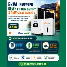 5kva inverter/5kwh lithium battery/3.9kw solar capacity 5kva inverter/5kwh lithium battery/3.9kw solar capacity